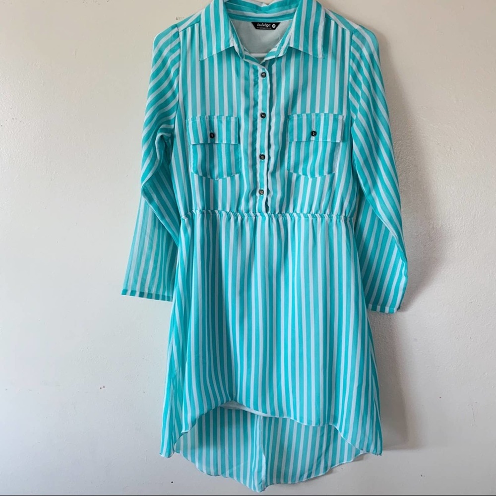 Indulge Teal dress Size Large